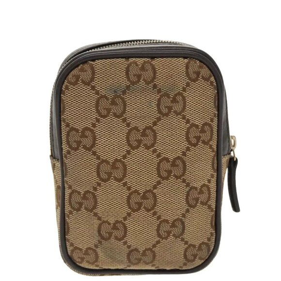 GUCCI GG Canvas Pouch Beige Auth - Picture 3 of 16